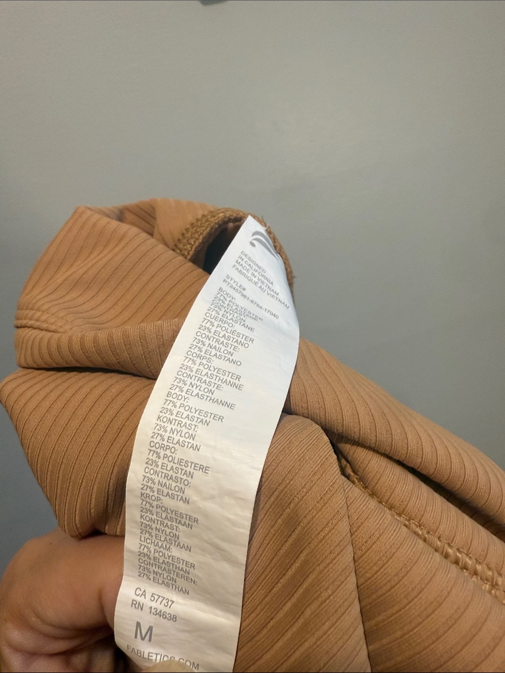 Fabletics Medium Ribbed High-Waist Flare Leggings - Picture 8 of 9